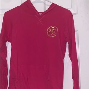 Pink top w/ hoodie !!